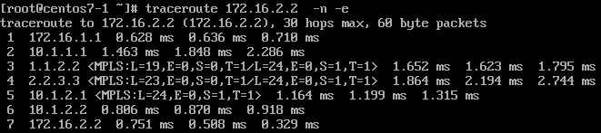 Scenario 1 - traceroute