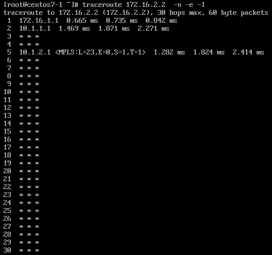 Scenario 1b - tracert