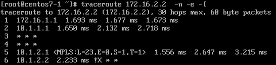 Scenario 1b - tracert